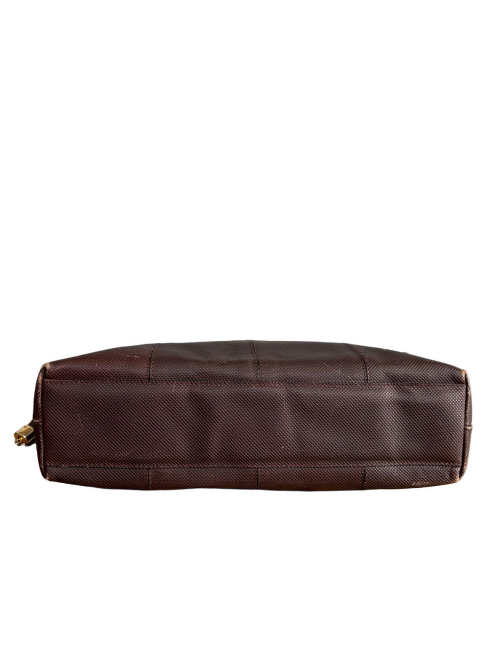 Bottega Veneta Vintage Brown Leather Shoulder Bag Minimalist Woven Detail - Picture 8 of 16